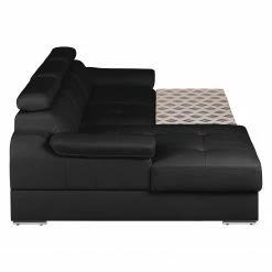 Loftscape Canapé d'angle Tuja - Noir - Méridienne courte à gauche (vue de face) 31 Loftscape Canapé d'angle Tuja - Noir - Méridienne courte à gauche (vue de face) -loftscape Boutique ecksofa tuja kunstleder longchair ottomane davorstehend links schwarz 1954922