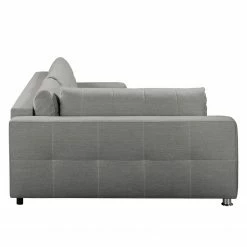 Fredriks Canapé d'angle Upwell (convertible) - Tissu structuré -loftscape Boutique ecksofa upwell mit schlaffunktion strukturstoff ottomane davorstehend links platin 5050708