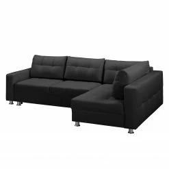 Fredriks Canapé d'angle Upwell (convertible) - Tissu structuré -loftscape Boutique ecksofa upwell mit schlaffunktion strukturstoff ottomane davorstehend rechts anthrazit 5051060