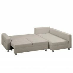 Fredriks Canapé d'angle Upwell (convertible) - Tissu structuré 22 Fredriks Canapé d'angle Upwell (convertible) - Tissu structuré -loftscape Boutique ecksofa upwell mit schlaffunktion strukturstoff ottomane davorstehend rechts kies 5050836