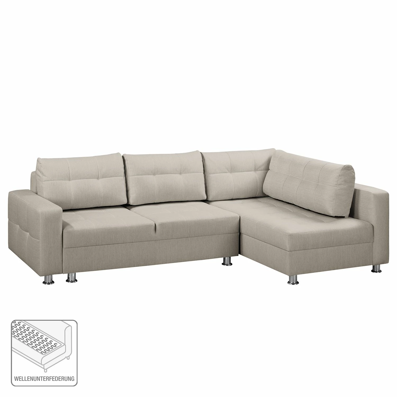 Fredriks Canapé d'angle Upwell (convertible) - Tissu structuré 4 Fredriks Canapé d'angle Upwell (convertible) - Tissu structuré – Image 2