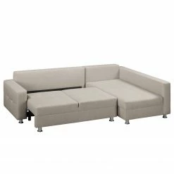 Fredriks Canapé d'angle Upwell (convertible) - Tissu structuré 21 Fredriks Canapé d'angle Upwell (convertible) - Tissu structuré -loftscape Boutique ecksofa upwell mit schlaffunktion strukturstoff ottomane davorstehend rechts kies 5050844