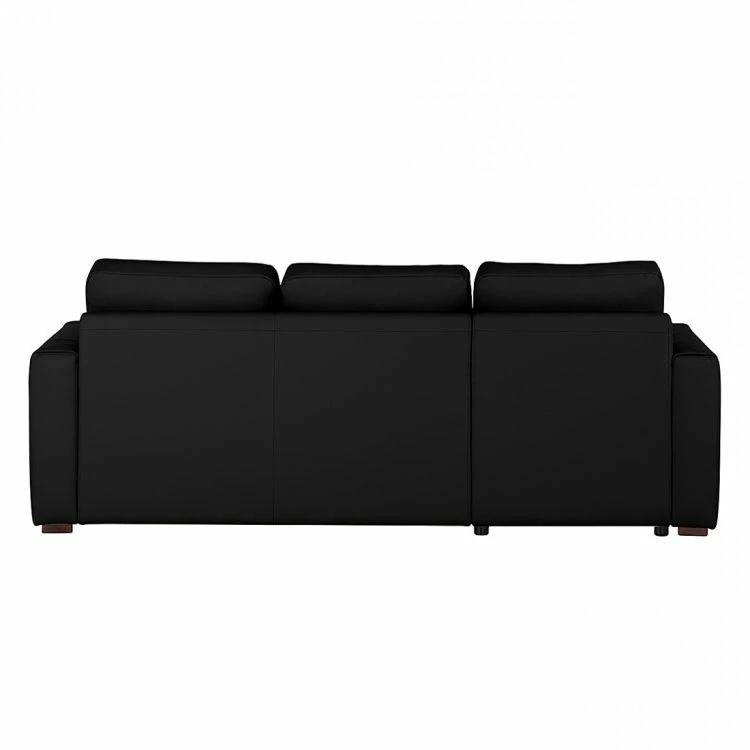 Loftscape Canapé d'angle Venezia - Avec fonction couchage - Cuir véritable - Méridienne montable à gauche et à droite - Noir 7 Loftscape Canapé d'angle Venezia - Avec fonction couchage - Cuir véritable - Méridienne montable à gauche et à droite - Noir – Image 5