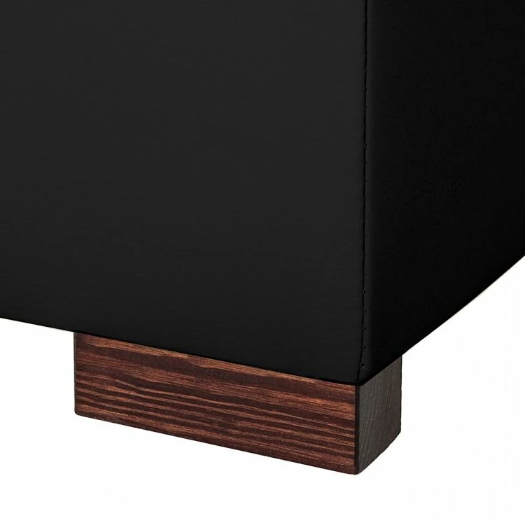 Loftscape Canapé d'angle Venezia - Avec fonction couchage - Cuir véritable - Méridienne montable à gauche et à droite - Noir 16 Loftscape Canapé d'angle Venezia - Avec fonction couchage - Cuir véritable - Méridienne montable à gauche et à droite - Noir – Image 14