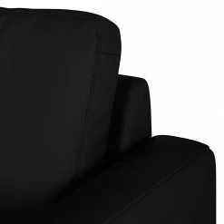 Loftscape Canapé d'angle Venezia - Avec fonction couchage - Imitation cuir - Méridienne montable à gauche et à droite - Noir -loftscape Boutique ecksofa venezia mit schlaffunktion kunstleder schwarz 257551