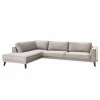 Jack & Alice Canapé d'angle Venus Bay - Sahara - Méridienne longue à gauche (vue de face) -loftscape Boutique ecksofa venus bay samt ottomane davorstehend links sahara 4835060