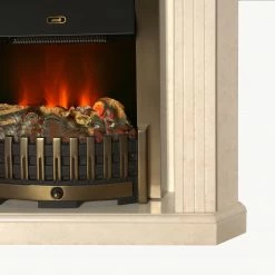 Montreux Cheminée d'angle électrique Louisiana - Blanc crème marbré 15 Montreux Cheminée d'angle électrique Louisiana - Blanc crème marbré -loftscape Boutique elektroeckkamin louisiana cremeweiss marmoriert 4169508
