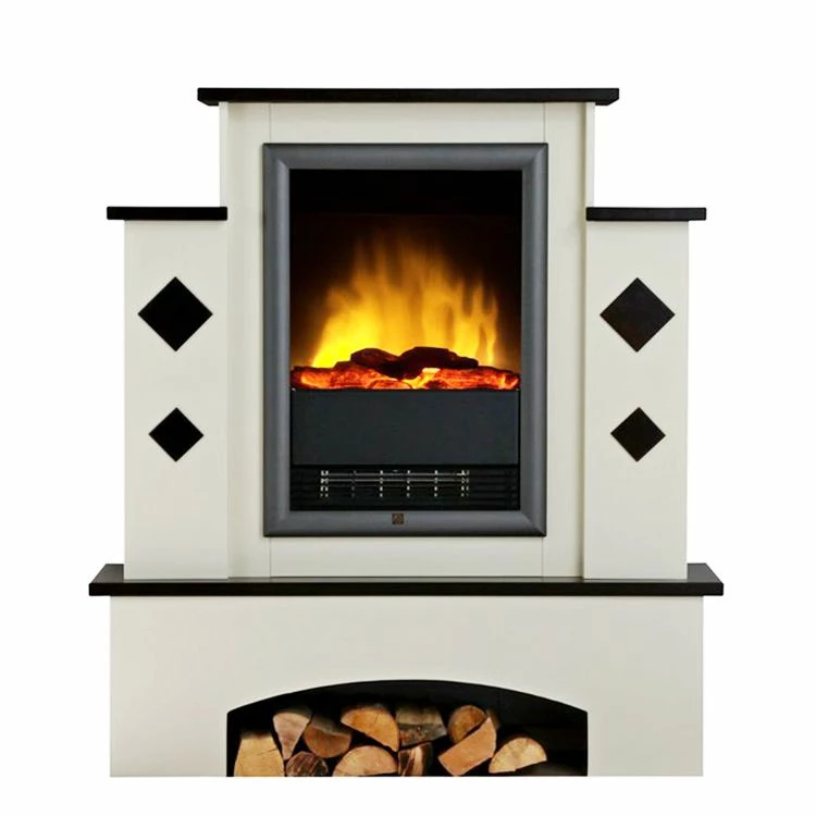 Montreux Cheminée électrique Calabria - Blanc cassé / Brun Havanne 5 Montreux Cheminée électrique Calabria - Blanc cassé / Brun Havanne – Image 3