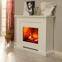 Montreux Cheminée électrique Suares - Blanc -loftscape Boutique elektrokamin suares weiss 3476249