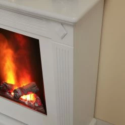 Montreux Cheminée électrique Walcott - Blanc brillant -loftscape Boutique elektrokamin walcott brilliantweiss 4135920