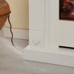 Montreux Cheminée électrique Walcott - Blanc brillant -loftscape Boutique elektrokamin walcott brilliantweiss 4135928