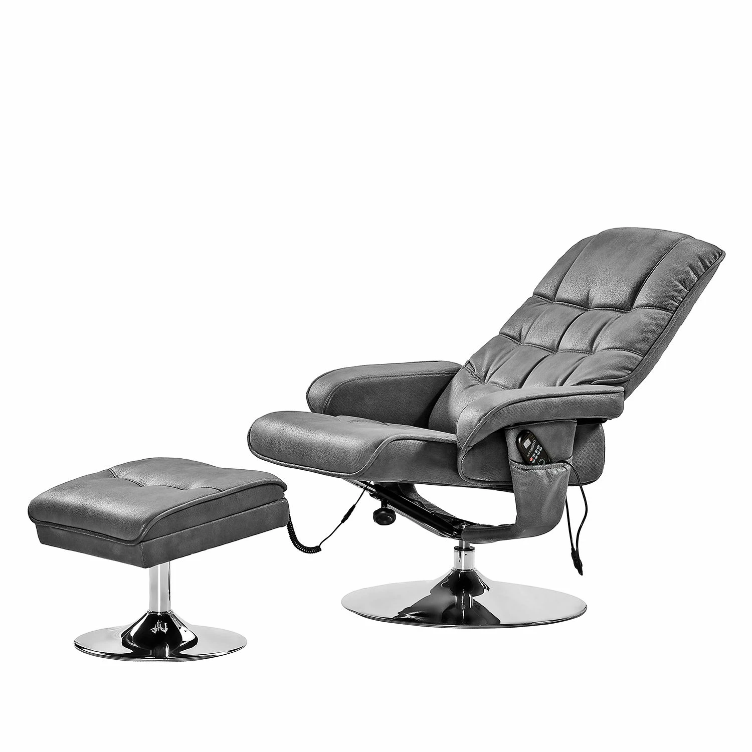 Modoform Fauteuil de massage Wilber - Aspect cuir vieilli - Basalte 5 Modoform Fauteuil de massage Wilber - Aspect cuir vieilli - Basalte – Image 3