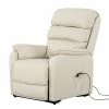Modoform Fauteuil TV Charly - Imitation cuir - Crème -loftscape Boutique fernsehsessel charly mit aufstehfunktion kunstleder creme 939054