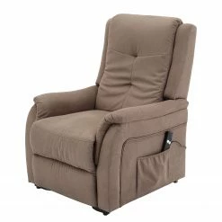 Modoform Fauteuil TV Crespo - Microfibre - Marron clair