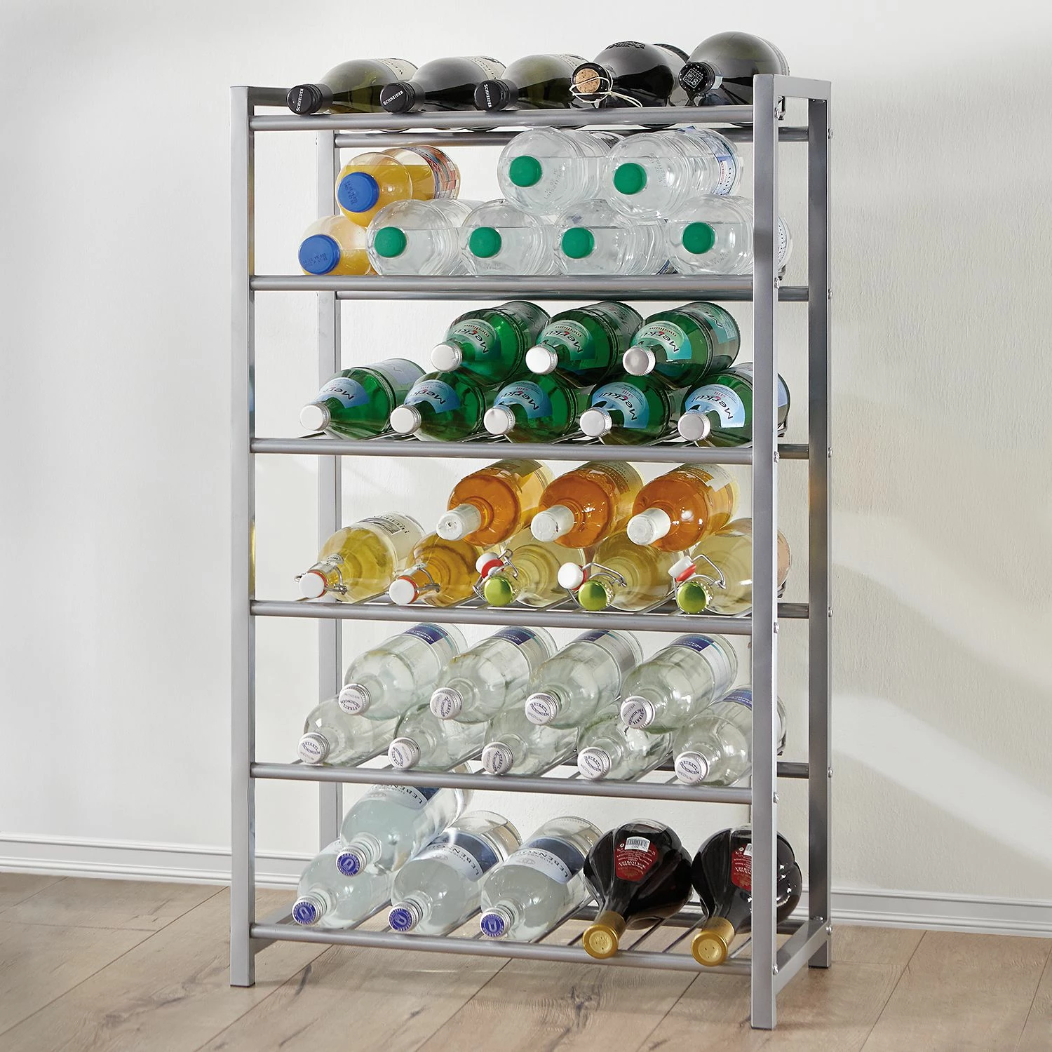 Home Design Range-bouteilles Dundalk 1,5L III - Couleur aluminium 4 Home Design Range-bouteilles Dundalk 1,5L III - Couleur aluminium – Image 2