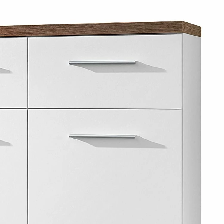 Germania Commode d'entrée Texture - Blanc / Imitation chêne de Sonoma 5 Germania Commode d'entrée Texture - Blanc / Imitation chêne de Sonoma – Image 3