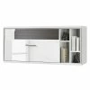Loftscape Etagère suspendue Kushiro - Blanc brillant / Gris 2 Loftscape Etagère suspendue Kushiro - Blanc brillant / Gris -loftscape Boutique haengeregal arco ii hochglanz weiss grau 4711420