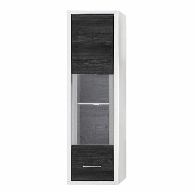 Mooved Vitrine suspendue Piorini I (avec éclair - Imitation pin anthracite / Blanc 3 Mooved Vitrine suspendue Piorini I (avec éclair - Imitation pin anthracite / Blanc