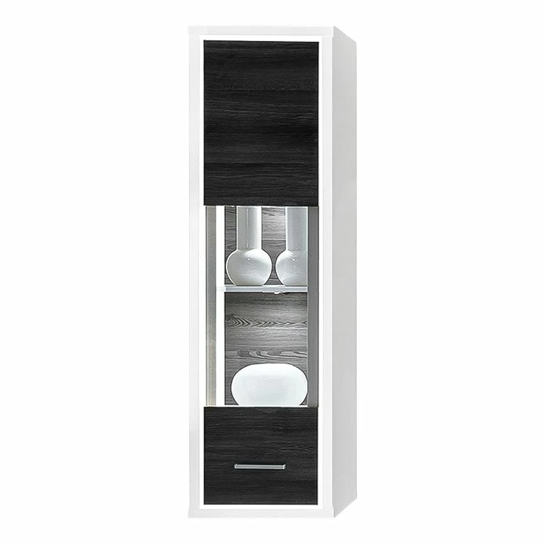 Mooved Vitrine suspendue Piorini I (avec éclair - Imitation pin anthracite / Blanc 6 Mooved Vitrine suspendue Piorini I (avec éclair - Imitation pin anthracite / Blanc – Image 4