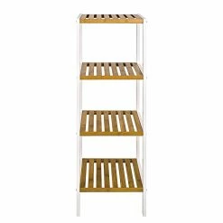 Home Design Etagère Ilona IV - Blanc / Bambou -loftscape Boutique haku 20140213 608758