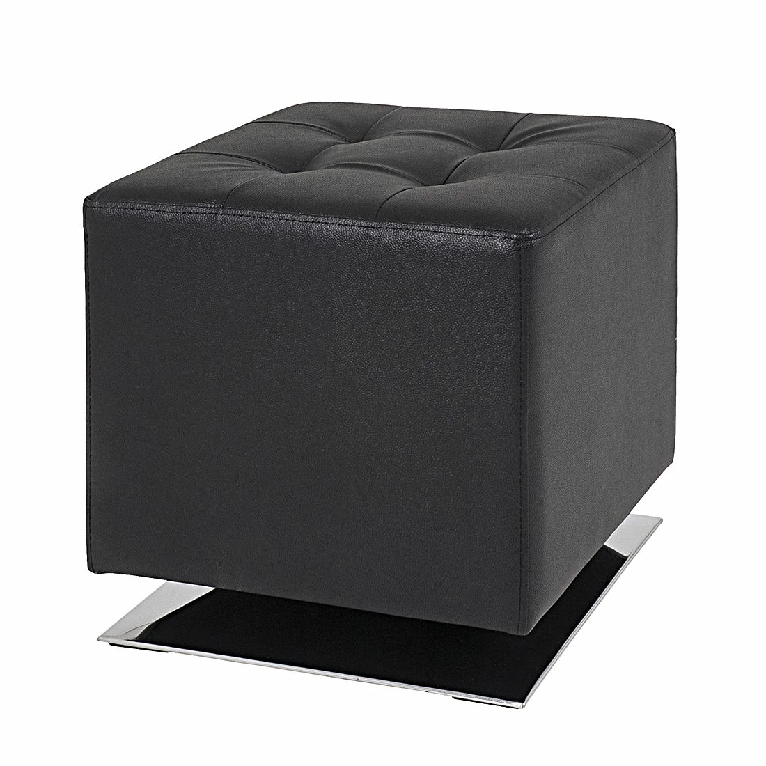 Home Design Tabouret capitonné Trafalgar - Imitation cuir Noir 3 Home Design Tabouret capitonné Trafalgar - Imitation cuir Noir