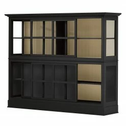 Maison Belfort Buffet haut Azjana - Noir / Pin crème -loftscape Boutique highboard azjana pinie teilmassiv 3394397