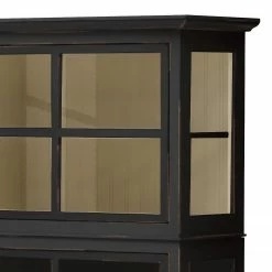 Maison Belfort Buffet haut Azjana - Noir / Pin crème -loftscape Boutique highboard azjana pinie teilmassiv 3394405