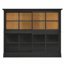 Maison Belfort Buffet haut Azjana - Noir / Pin couleur miel 12 Maison Belfort Buffet haut Azjana - Noir / Pin couleur miel -loftscape Boutique highboard azjana pinie teilmassiv 3394433