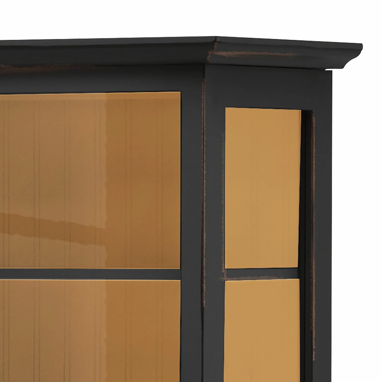 Maison Belfort Buffet haut Azjana - Noir / Pin couleur miel 7 Maison Belfort Buffet haut Azjana - Noir / Pin couleur miel – Image 5