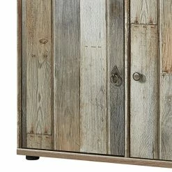 Red Living Armoire Tapara - Marron / Gris -loftscape Boutique hochkommode tapara i braun grau 4383772