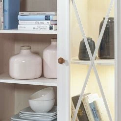 Maison Belfort Commode haute Ummanz II - Epicéa blanc -loftscape Boutique hochkommode ummanz ii kiefer massiv kiefer weiss kiefer honig 5087152