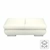 Fredriks Repose-pieds Masca - Cuir véritable blanc -loftscape Boutique hocker masca echtleder weiss 1051634