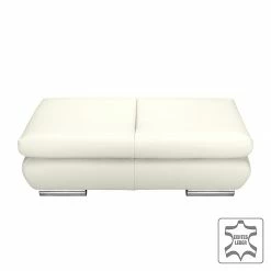 Fredriks Repose-pieds Masca - Cuir véritable blanc