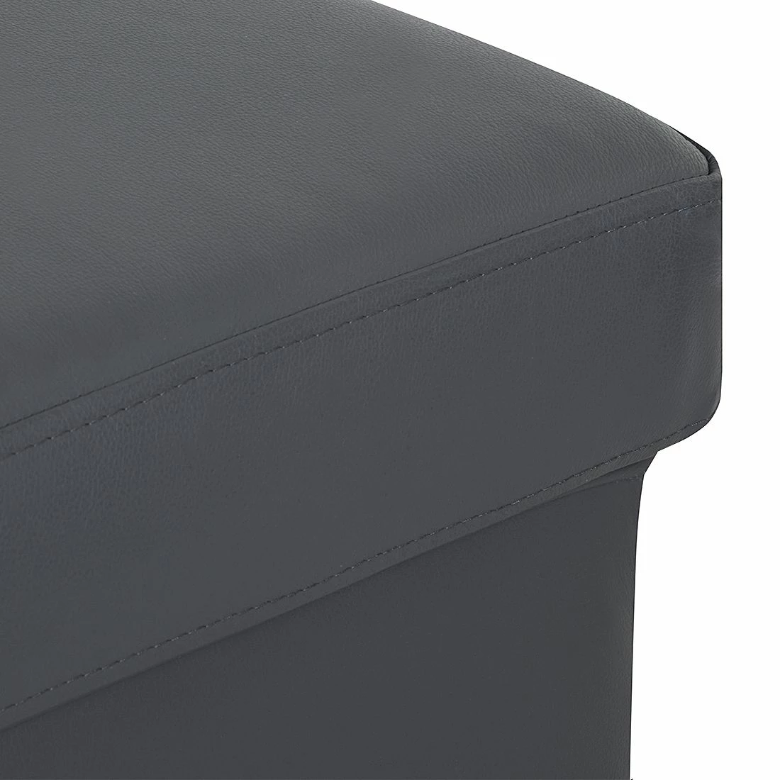 Loftscape Repose-pieds Peillon - Cuir véritable - Gris foncé 12 Loftscape Repose-pieds Peillon - Cuir véritable - Gris foncé – Image 10