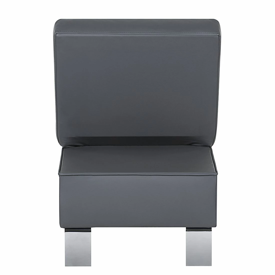 Loftscape Repose-pieds Peillon - Cuir véritable - Gris foncé 10 Loftscape Repose-pieds Peillon - Cuir véritable - Gris foncé – Image 8