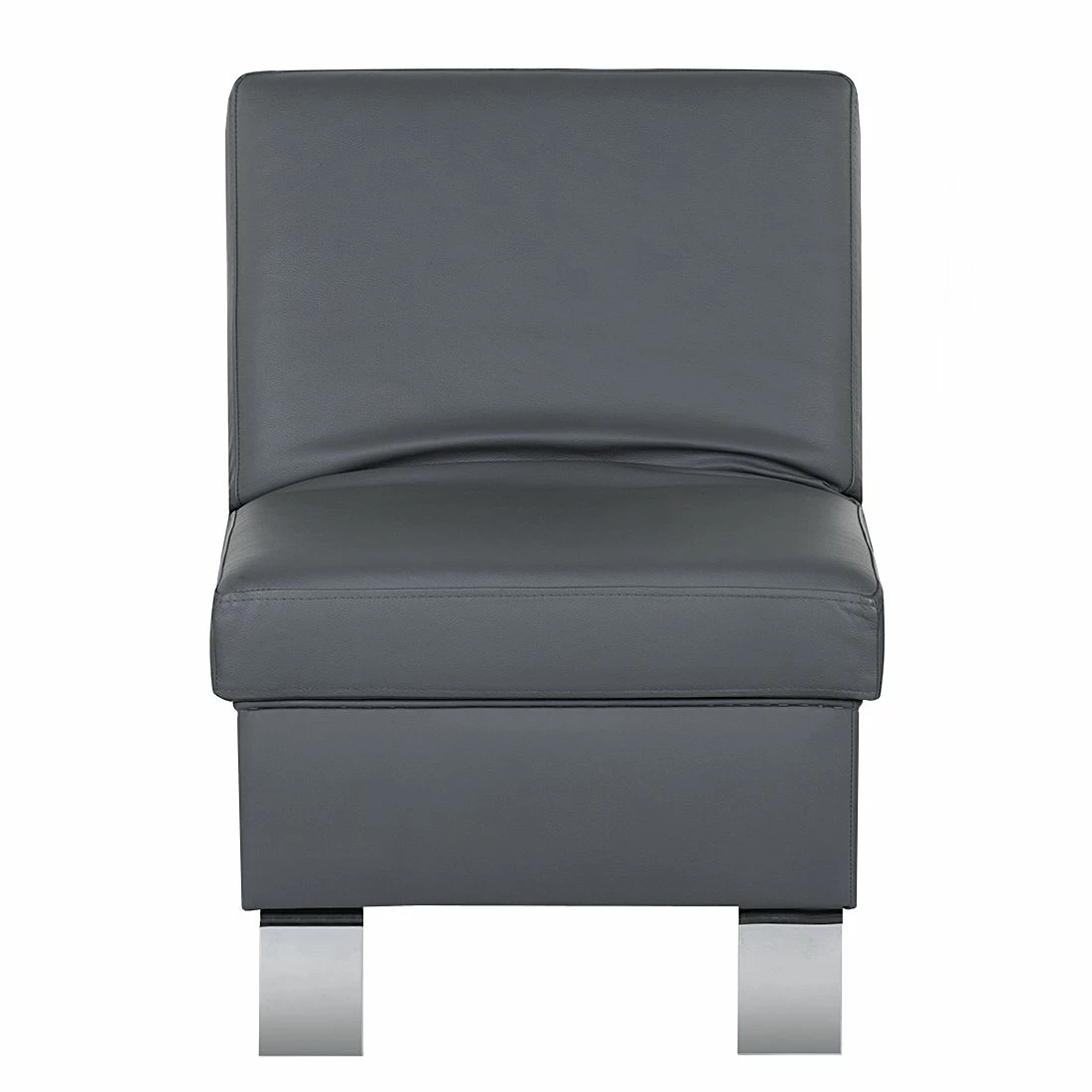 Loftscape Repose-pieds Peillon - Cuir véritable - Gris foncé 9 Loftscape Repose-pieds Peillon - Cuir véritable - Gris foncé – Image 7