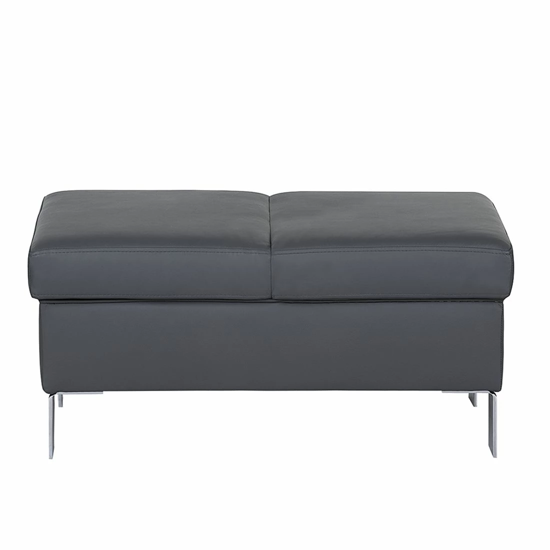 Loftscape Repose-pieds Peillon - Cuir véritable - Gris foncé 8 Loftscape Repose-pieds Peillon - Cuir véritable - Gris foncé – Image 6