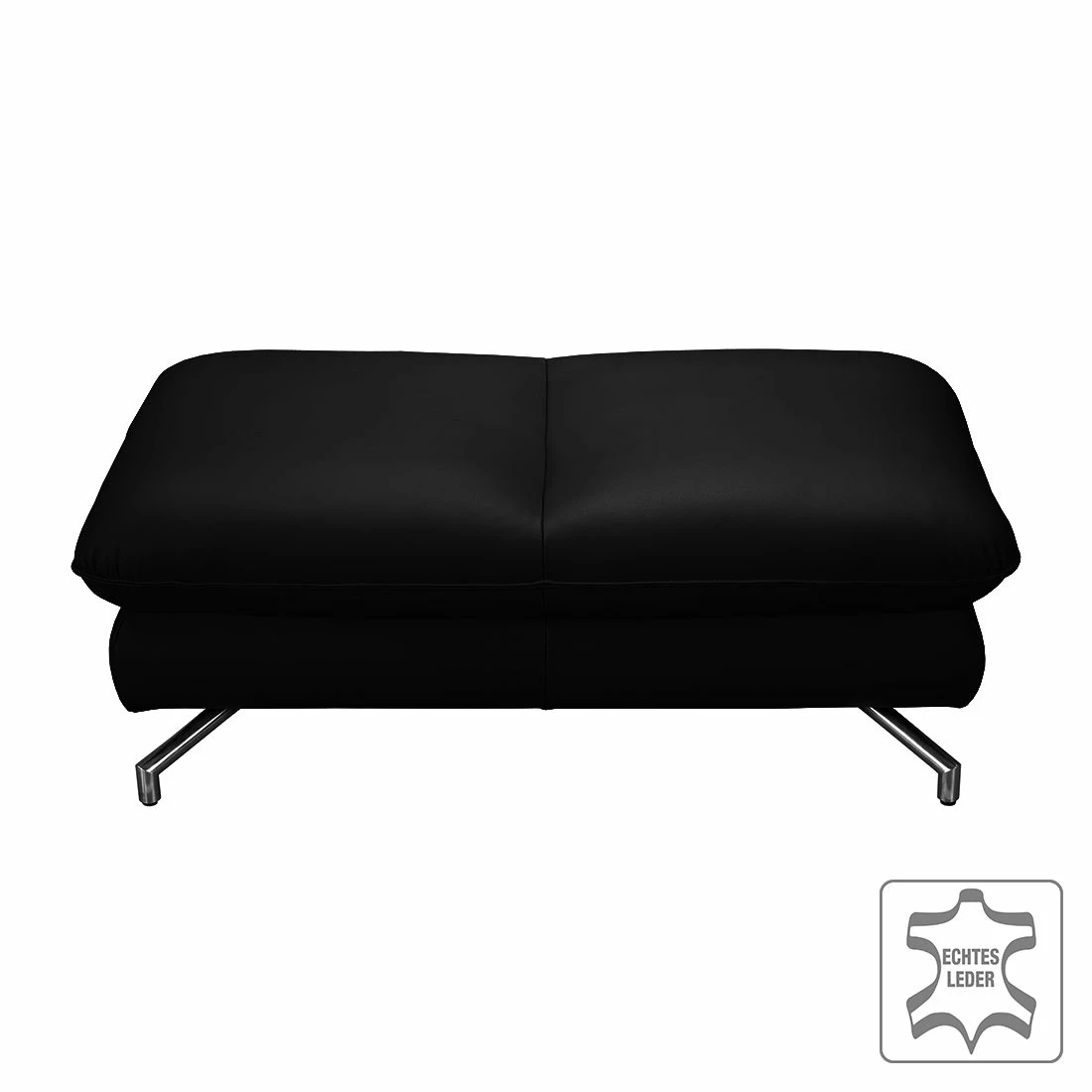 Loftscape Repose-pieds Sharon - Cuir véritable - Noir 3 Loftscape Repose-pieds Sharon - Cuir véritable - Noir