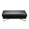 Loftscape Repose-pieds Silvano - Cuir synthétique noir -loftscape Boutique hocker silvano kunstleder schwarz 454382