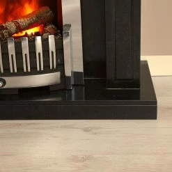 Montreux Cheminée électrique Houston - Noir / gris marbré -loftscape Boutique houston elektrokamin schwarz grau marmoriert 4168480