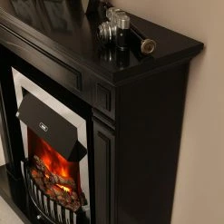 Montreux Cheminée électrique Houston - Noir / gris marbré -loftscape Boutique houston elektrokamin schwarz grau marmoriert 4168484