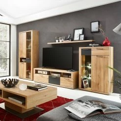 Naturoo Armoire vitrine Macoun - avec éclairage - Partiellement en chêne sauvage massif -loftscape Boutique innostyle wohnen 10 01 17 4491232 2