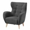 Mørteens Fauteuil à oreilles Croston Tissu - Gris -loftscape Boutique julia grup polstermoebel 15 12 2016 4344188
