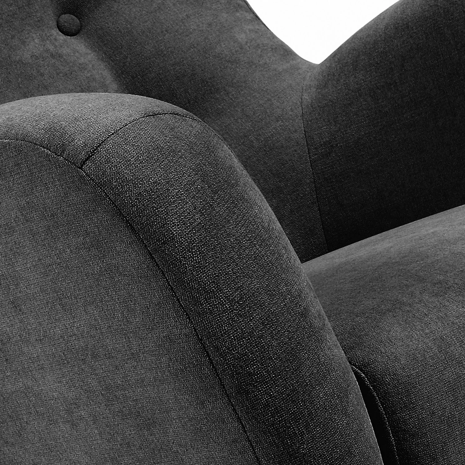 Mørteens Fauteuil à oreilles Croston Tissu - Gris 5 Mørteens Fauteuil à oreilles Croston Tissu - Gris – Image 3