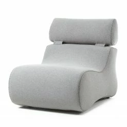 Fredriks Fauteuil Coppull Tissu - Gris clair