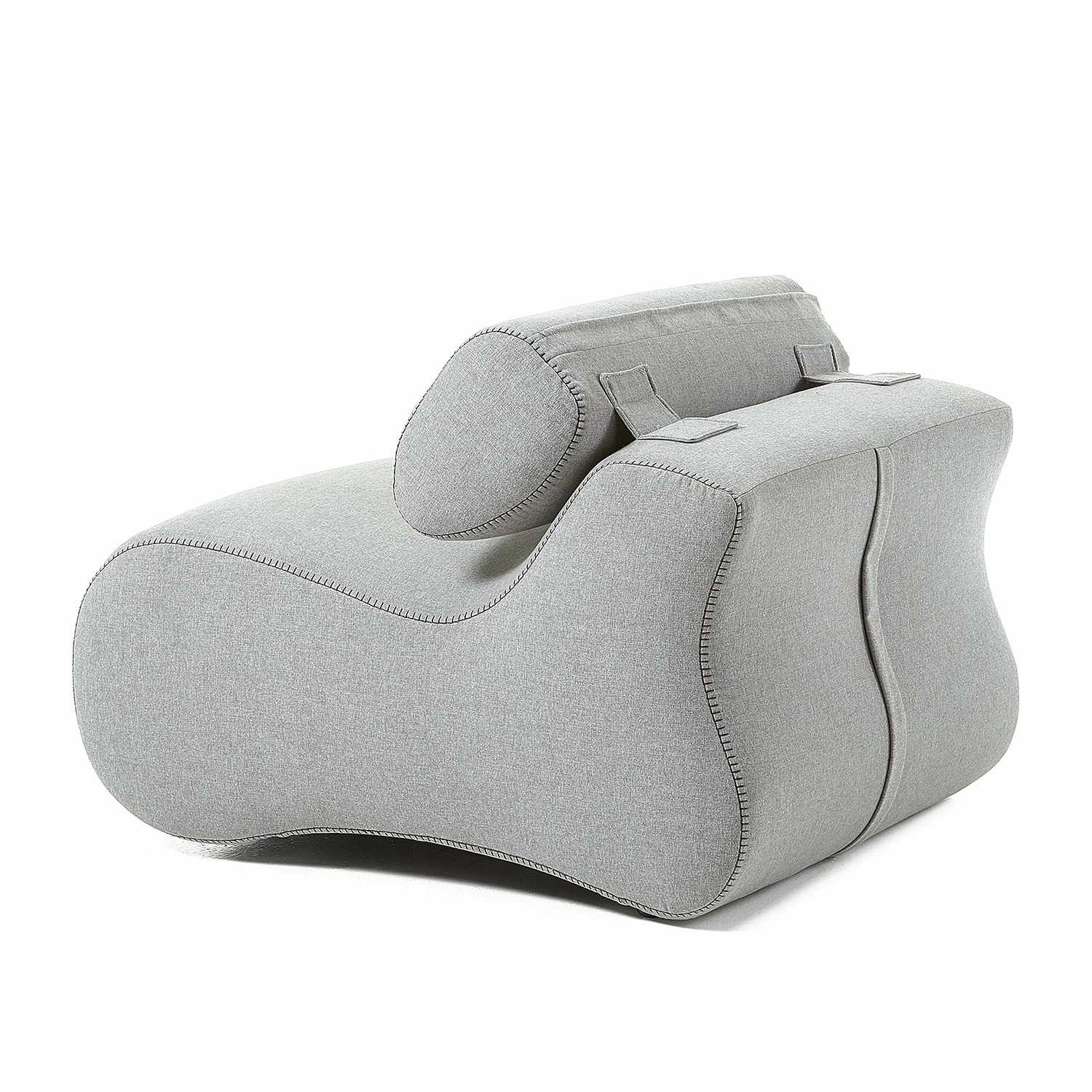 Fredriks Fauteuil Coppull Tissu - Gris clair 9 Fredriks Fauteuil Coppull Tissu - Gris clair – Image 7