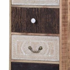 Ars manufacti Commode haute Curenna III - Partiellement en manguier massif - Manguier / Marron -loftscape Boutique kommode curenna iv mango teilmassiv 4419496