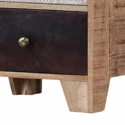 Ars manufacti Commode haute Curenna III - Partiellement en manguier massif - Manguier / Marron -loftscape Boutique kommode curenna iv mango teilmassiv 4419500