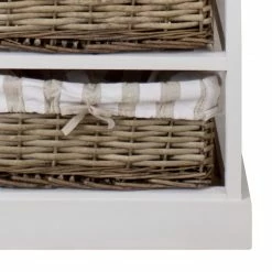 Maison Belfort Buffet Elven IV - Paulownia massif - Blanc / Marron -loftscape Boutique kommode elven iv paulownia massiv weiss 4347412