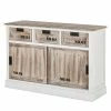 Maison Belfort Commode Beach House N0.01 - 3 tiroirs / 2 portes coulissantes - Style industriel